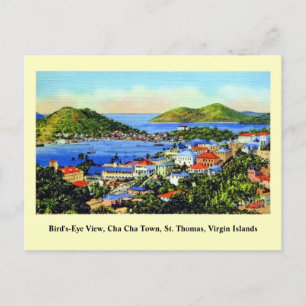 Vintage St. Thomas Virgin Islands Postcard