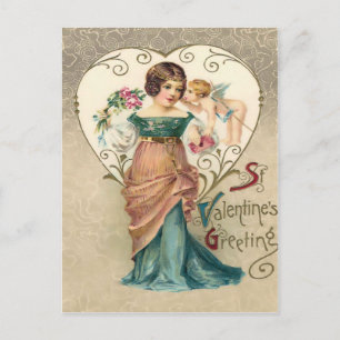 Vintage St. Valentine Greeting Postcard