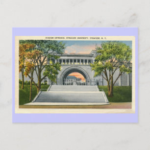Vintage Stadium Entrance Syracuse University Postcard