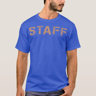 Vintage STAFF Member Typography T-Shirt