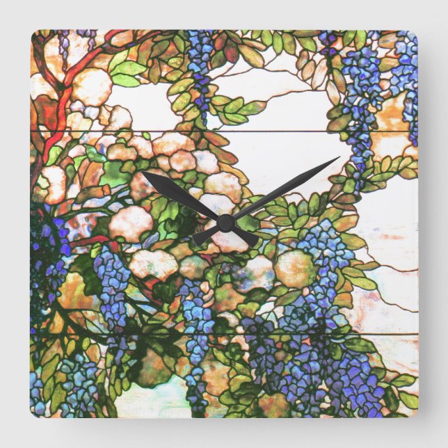 Vintage Stained Glass Clock (Front)