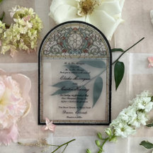 Vintage Stained Glass Effect Wedding