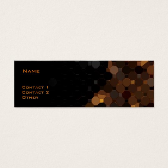 Vintage Stained Glass Mini Business Card