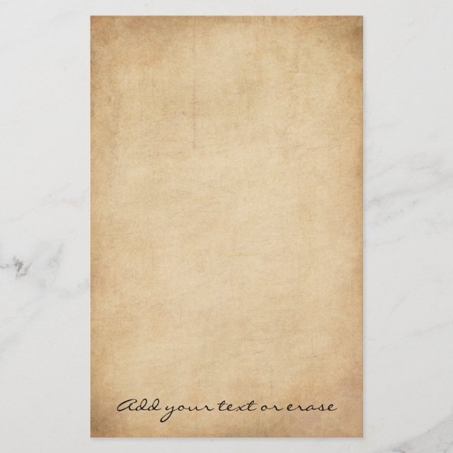 Vintage Stained Stationery Paper 3 (Front)