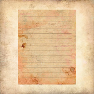 Vintage Stained Writing Paper