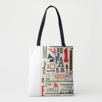 Vintage Stamp: Document Decor Tote Bag
