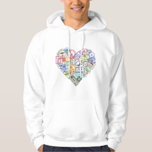 Vintage Stamp Flight Travel Vacation Cruise Trip T Hoodie