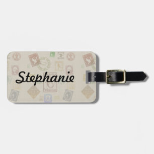 Vintage Stamp Luggage Tag