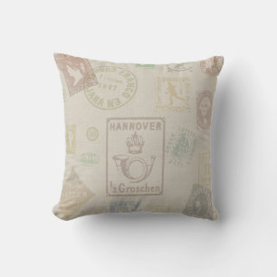 Vintage Stamp Pillow