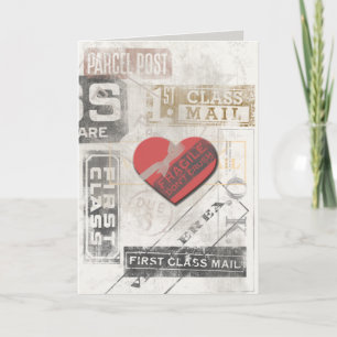 Vintage Stamp Valentine Card