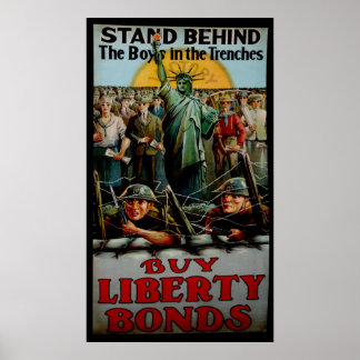 Vintage Stand Behind the Boys in the Trenches Poster