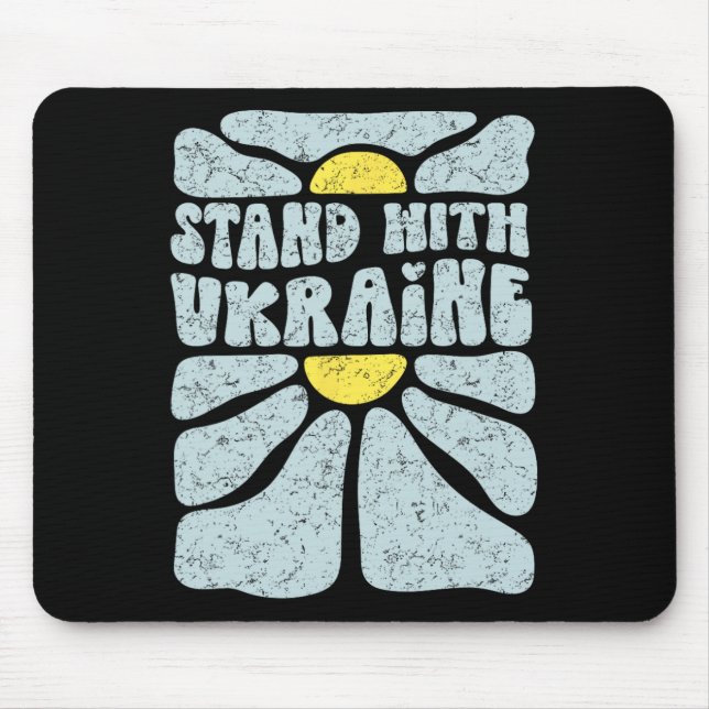 Vintage Stand With Ukraine Tee  Mouse Mat (Front)