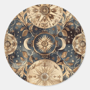 Vintage Star Map Custom Envelope Sticker