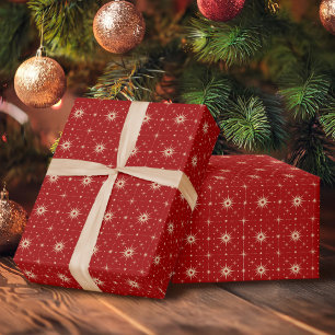 Vintage Star Pattern Wrapping Paper