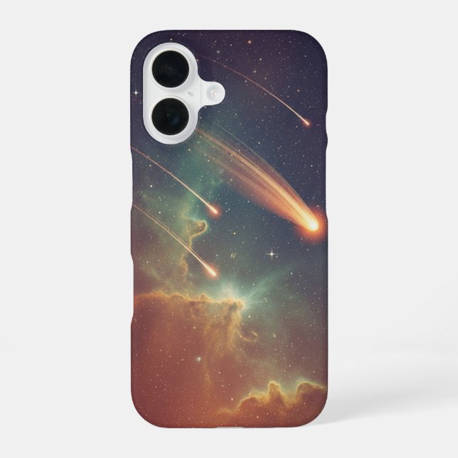 Vintage Star Shower (Vintage Star Rain) iPhone 16 Case (Back)