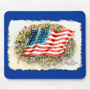 Vintage Star Spangled Banner Products Mouse Mat