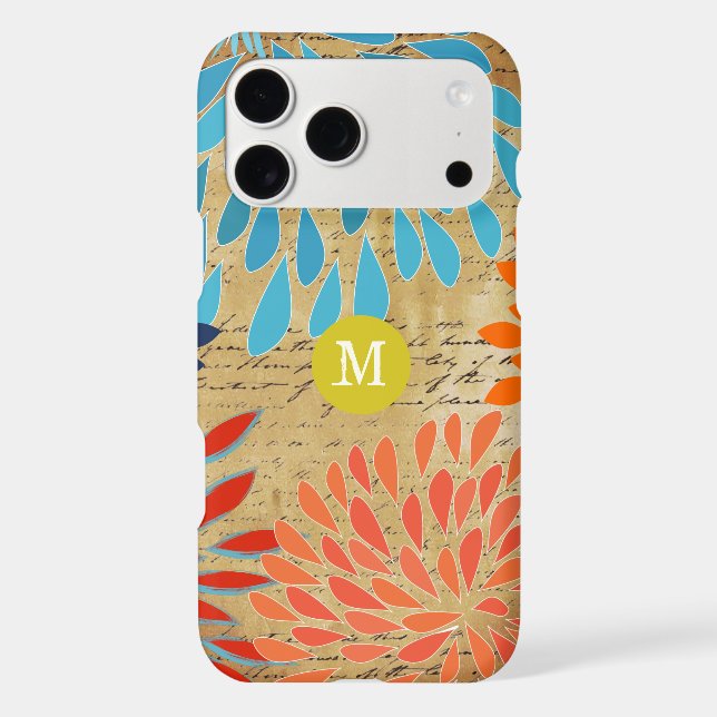 Vintage StarBurst Flower Personalised iPhone 5 (Back)