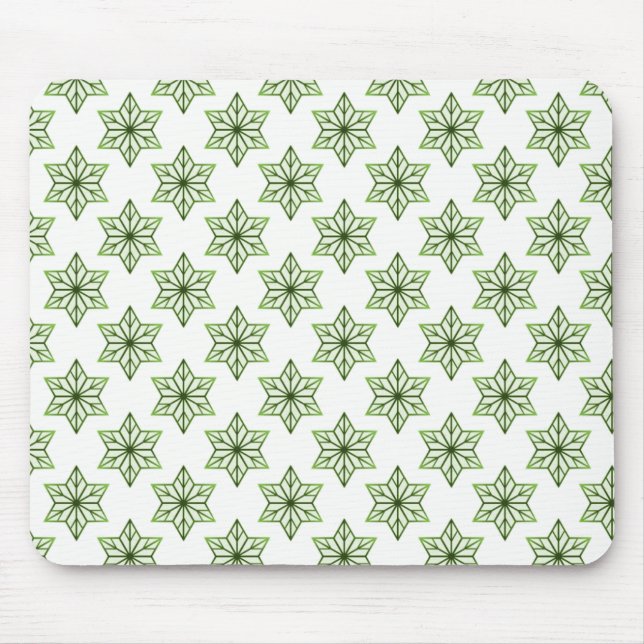 Vintage Starburst Mousepad, Forest Green Mouse Mat (Front)
