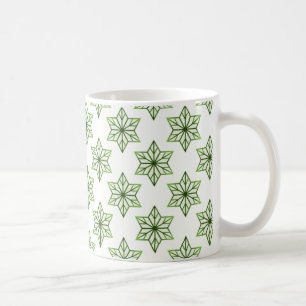 Vintage Starburst Mug, Forest Green Coffee Mug