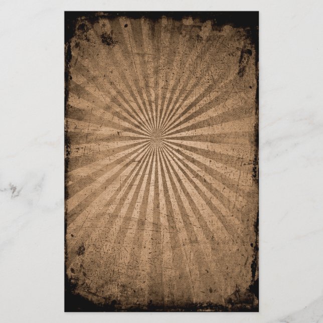 Vintage Starburst Stationery (Front)