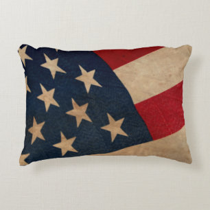 Vintage Stars and Stripes Pillow