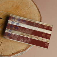 Vintage Stars And Stripes Pine Wood Pattern