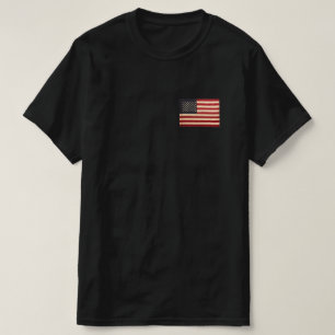 Vintage Stars and Stripes Weathered American Flag T-Shirt