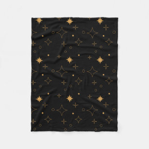 Vintage stars fleece blanket