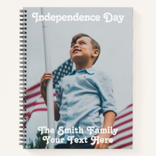 Vintage Stars Stripes America Flag Custom Notebook