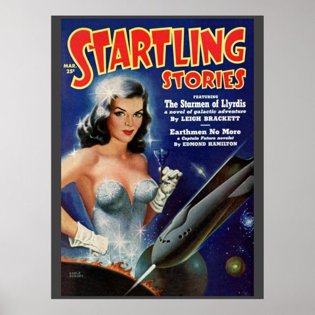 Vintage “Startling Stories” pulp comic Poster (Front)