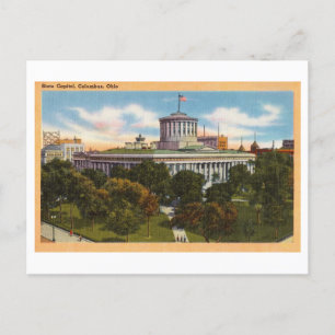 Vintage State Capitol in Columbus, Ohio Postcard