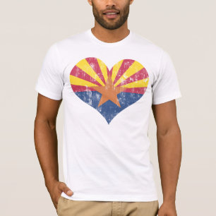 Vintage State Flag of Arizona Heart T-Shirt