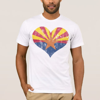 Vintage State Flag of Arizona Heart T-Shirt