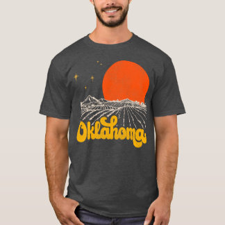 Vintage State of Oklahoma Mid Century Distressed A T-Shirt