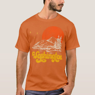 Vintage State of Washington Mid Century Distressed T-Shirt