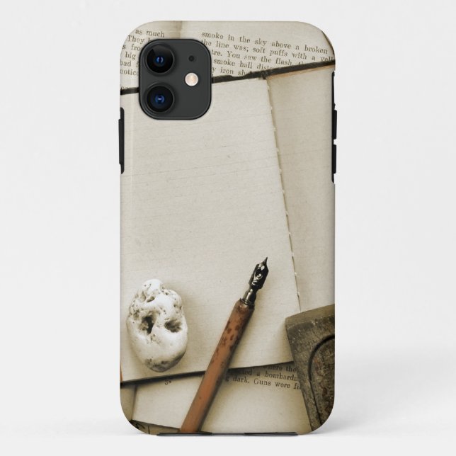 Vintage Stationary Old Photos Case-Mate iPhone Case (Back)