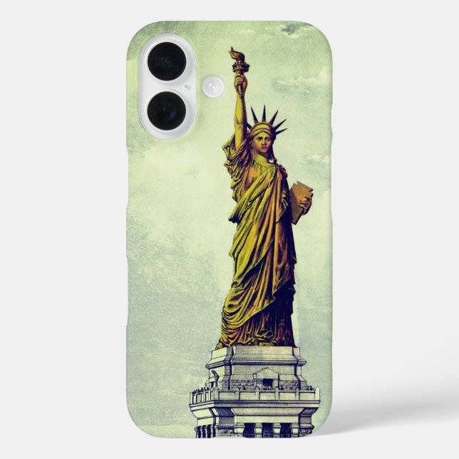 Vintage Statue of Liberty Case-Mate iPhone Case (Back)