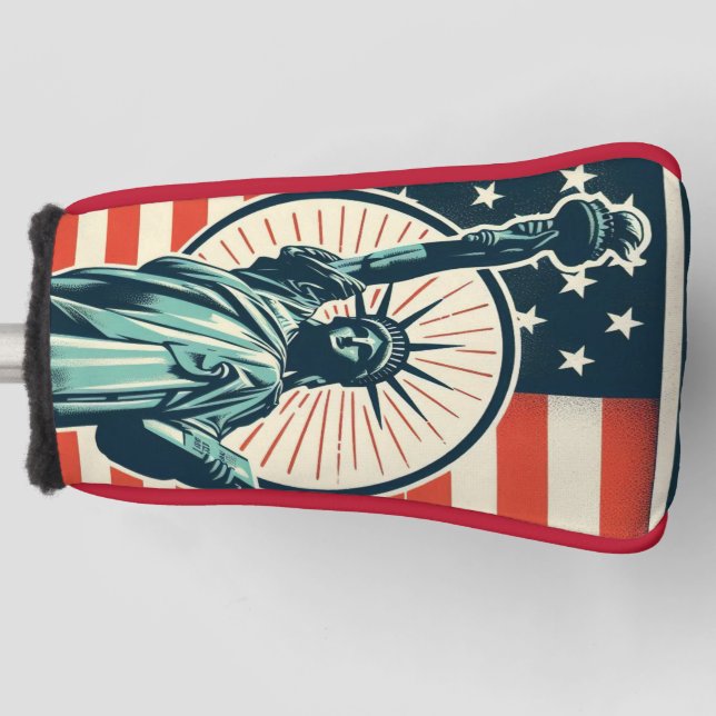 Vintage, Statue of Liberty Golf Head Cover (Front)
