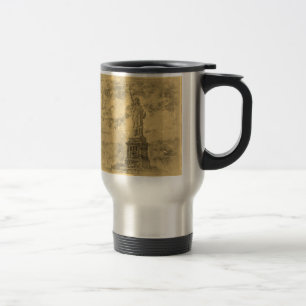 Vintage Statue Of Liberty, New York - Mug