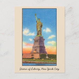Vintage Statue of Liberty NYC Postcard