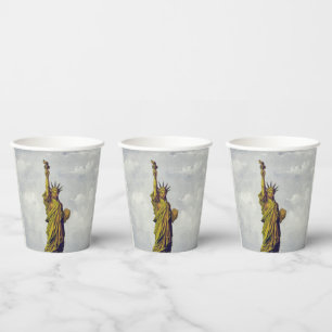 Vintage Statue of Liberty Paper Cups