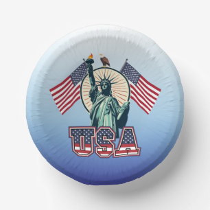 Vintage, Statue of Liberty Paper Plate