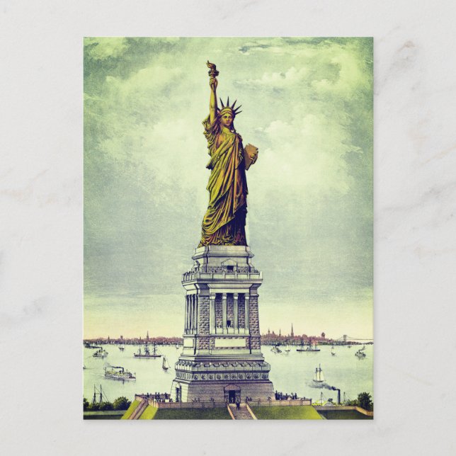 Vintage Statue of Liberty Postcard (Front)