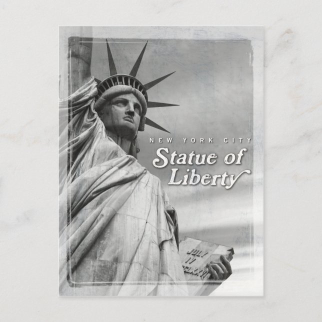 vintage Statue of Liberty Postcard (Front)