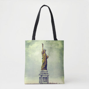 Vintage Statue of Liberty Tote Bag