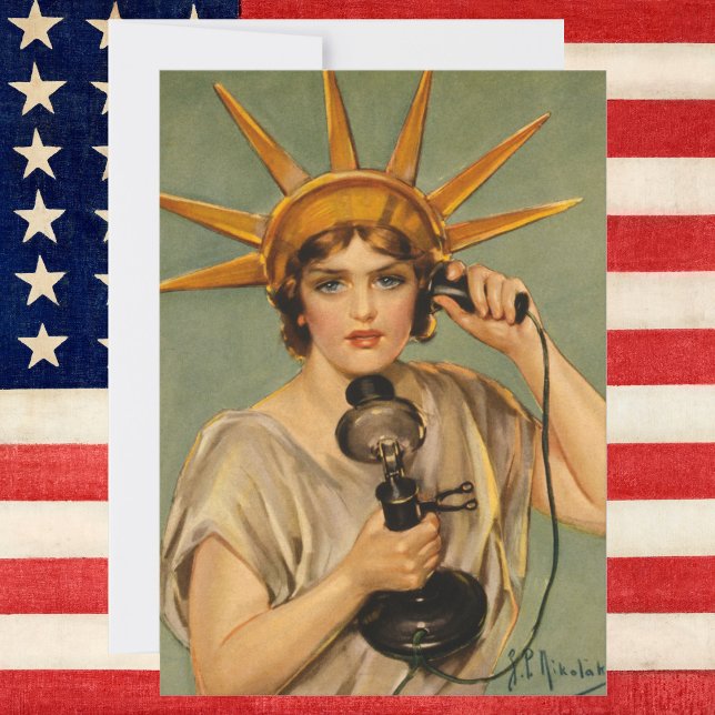 Vintage Statue of Liberty, WWI Patriotic War Ad (Creator Uploaded)