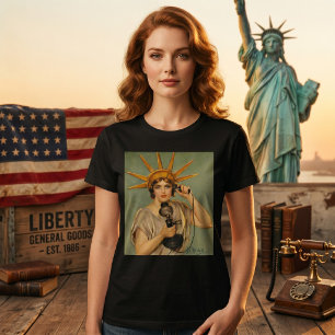 Vintage Statue of Liberty, WWI Patriotic War Ad T-Shirt