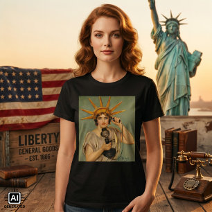 Vintage Statue of Liberty, WWI Patriotic War Ad T-Shirt
