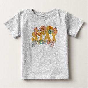 Vintage Stay Groovy Flower Power Tee