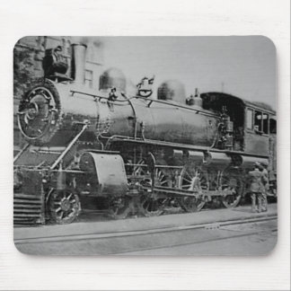 Vintage Steam Engine Railroad Locomotive Mouse Mat